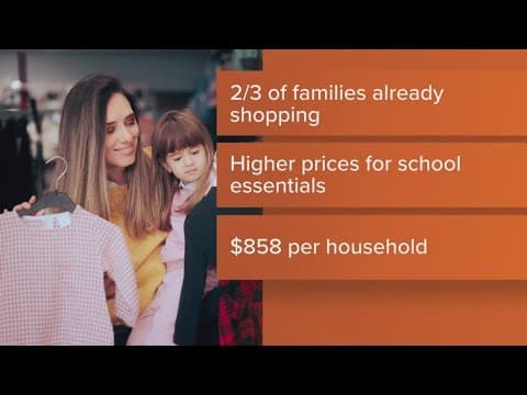 Back to school shopping is getting more expensive