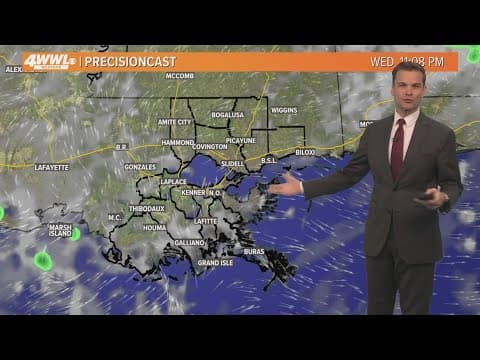 New Orleans Weather: Scattered storms Wednesday