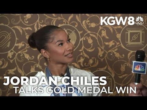 Jordan Chiles talks about winning gold medal in Paris Olympics gymnastics