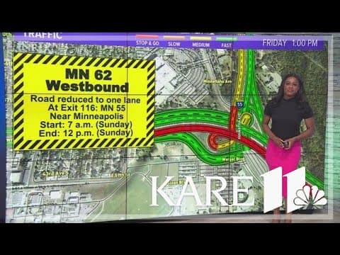 Weekend roadwork to watch for across the metro