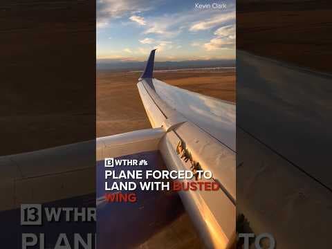 United Airlines plane forced to emergency land due to damaged wing