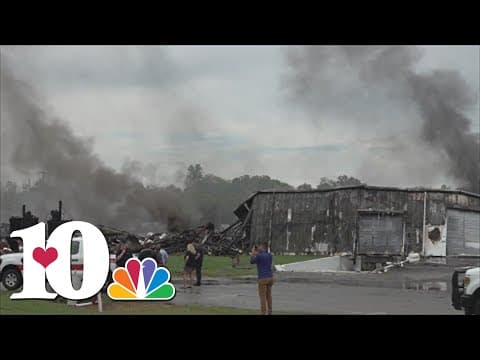 Firefighters continue fighting huge Newport warehouse fire