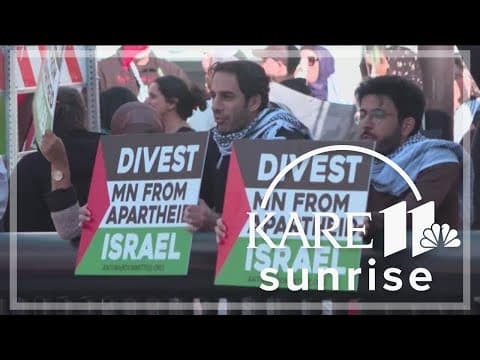 5 arrested at pro-Palestinian protest of former Israeli leader