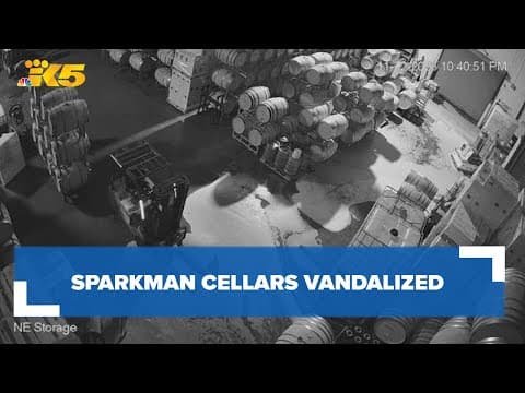 Sparkman Cellars vandalized by suspect who drains thousands of gallons of wine
