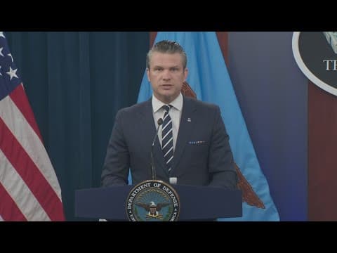 Hegseth gives Pentagon briefing with new details on US involvement in Iran-Israel war