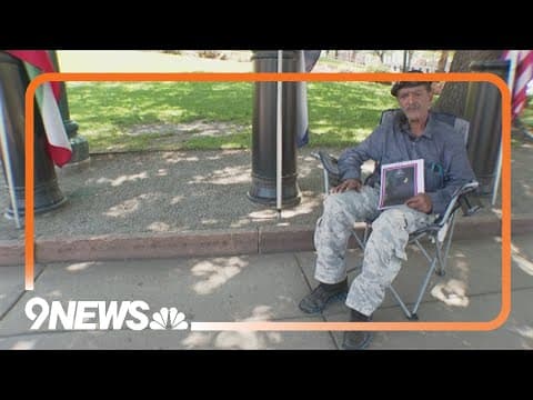 Iranian protester calls for peace in Iran