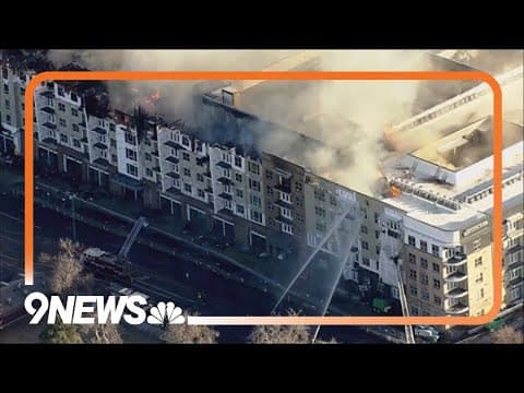 Crews respond to large fire in Aurora