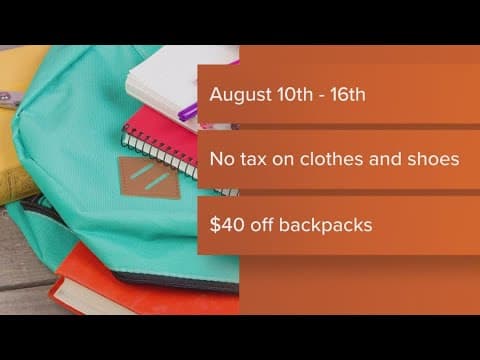 Maryland tax free weekend underway at Tanger Outlets