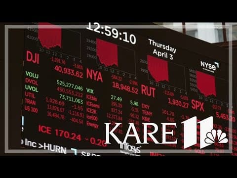 US stock market leads a worldwide sell-off following Trump's tariff shock