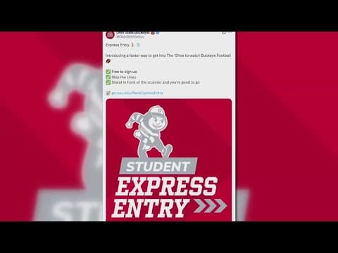Ohio State rolls out student express entry at football games