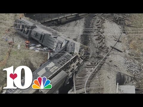 Smash-up on the tracks: Train slams into truck, derailing cars in TN town