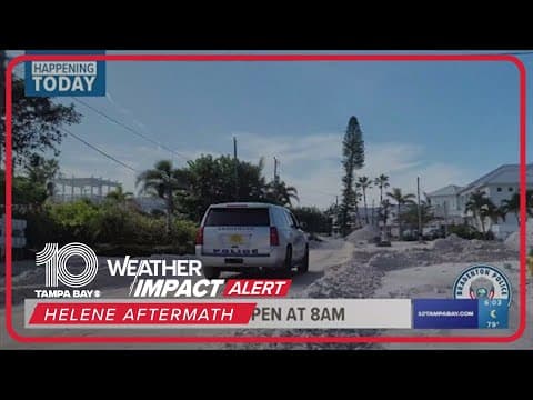 Bradenton Beach to reopen for the first time since Hurricane Helene
