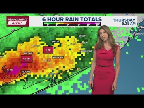 Team coverage: Strong storms bring heavy downpours to the Houston area Thursday morning