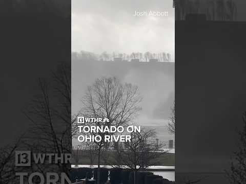 Tornado crossing Ohio River