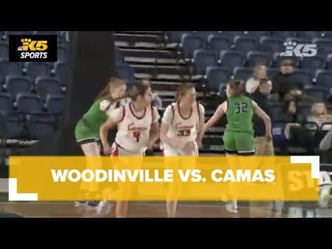 HS Basketball State Tourney:  Woodinville vs. Camas 4A Girls Qtrs
