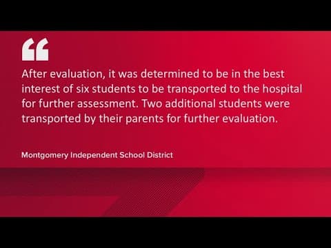 Several students sent to hospital after Montgomery ISD bus involved in crash, district says