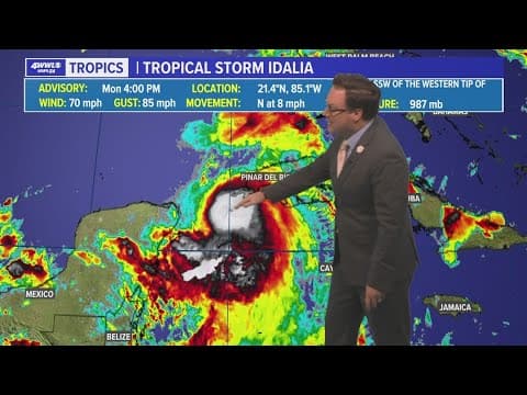 Monday evening tropical update: Idalia forecast to be major hurricane