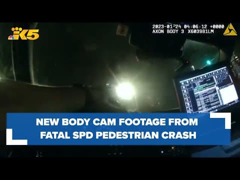 Seattle PD officer's body camera footage shows fatal January crash that killed pedestrian