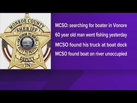 Authorities searching for missing boater in Monroe County