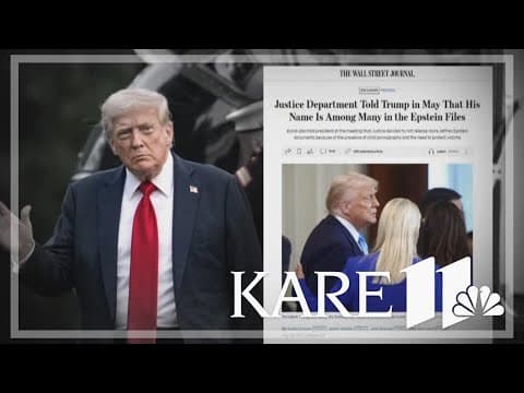 Report: Trump told his name was in Epstein files