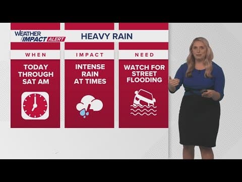 New Orleans Weather: Heavy rain at times through Saturday morning