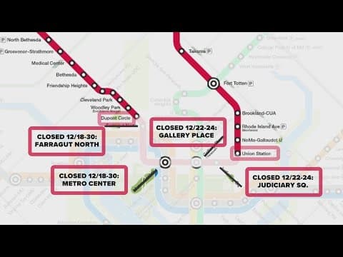 Holiday construction work on Red Line to impact service starting Monday