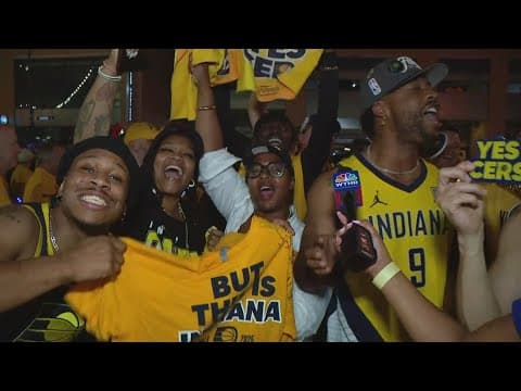 Pacers fans flood downtown Indy for Game 3 NBA Finals watch parties