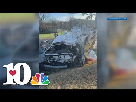 One person seriously injured after head-on truck crash