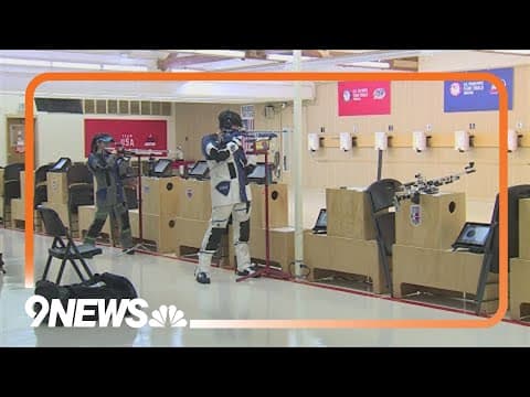 Trying out the Olympic sport of air rifle