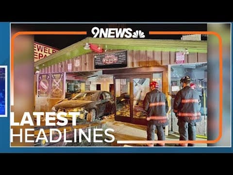 Latest Headlines: Car crashes into Lakewood business, Denver street sweeping begins Tuesday