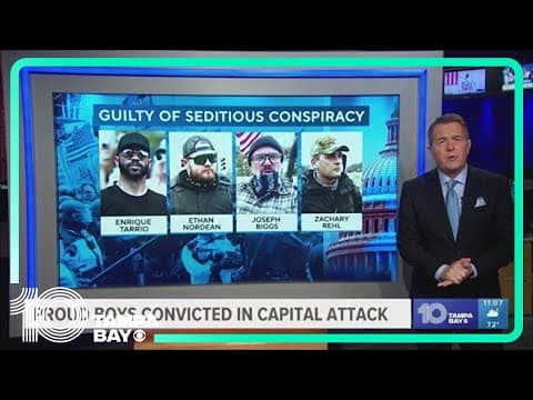 Proud Boys' Tarrio guilty of Jan. 6 seditious conspiracy; others also arrested