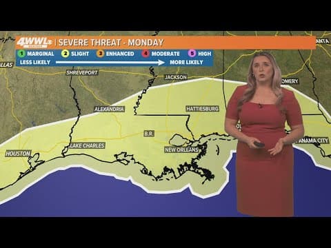 New Orleans Weather: Rain Friday, clear weekend, storms Monday