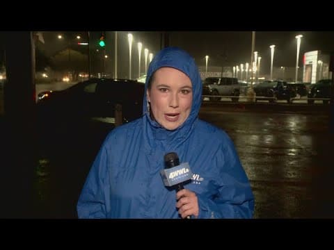 Strong storms slam southeast Louisiana