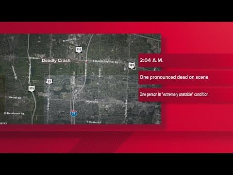 1 dead, 1 injured in crash on I-71 in north Columbus