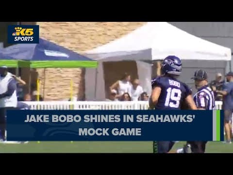 Jake Bobo shines in Seahawks' mock game, fights for 53-man roster spot
