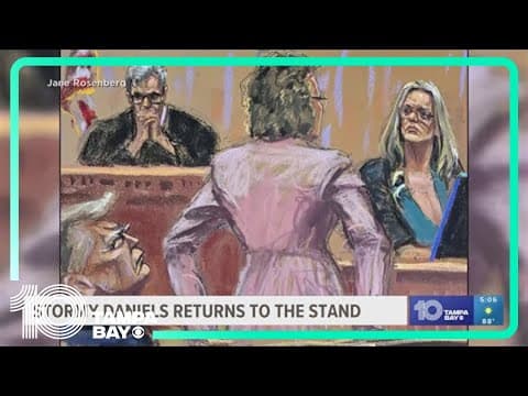 Stormy Daniels returns to the stand during Trump hush money trial