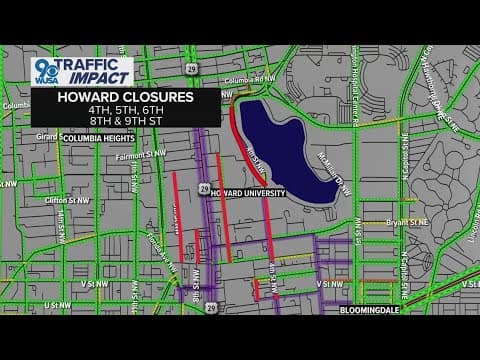 Major road closures around DC ahead of Kamala Harris' election night event