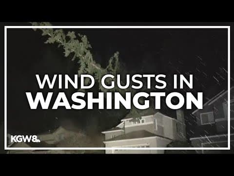 Bomb cyclone, wind gusts hits Oregon Coast and northern Washington
