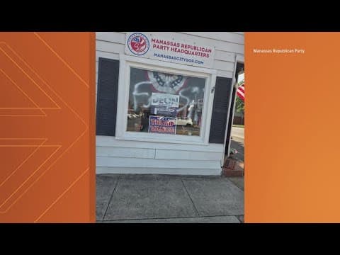 Manassas Republican Party headquarters vandalized
