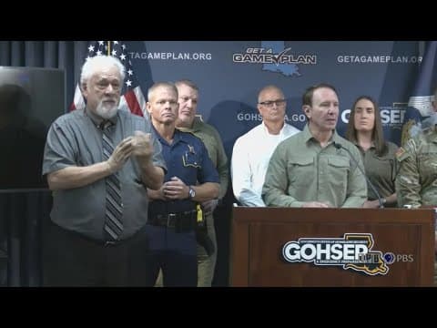 Governor Landry and GOHSEP officials give an update on Hurricane Francine preparations