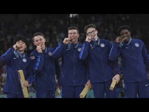U.S. men's gymnastic team snaps medal-less streak with bronze win in Paris