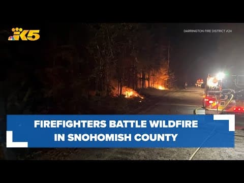 New Snohomish County fire has burned about 100 acres