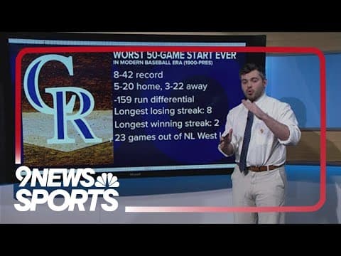 Rockies set new record for worst 50-game start to season