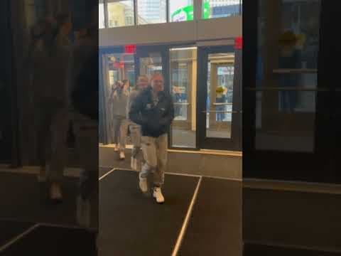 Caitlin Clark enters Target Center