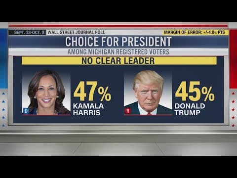 Kamala Harris and Donald Trump campaign in Michigan