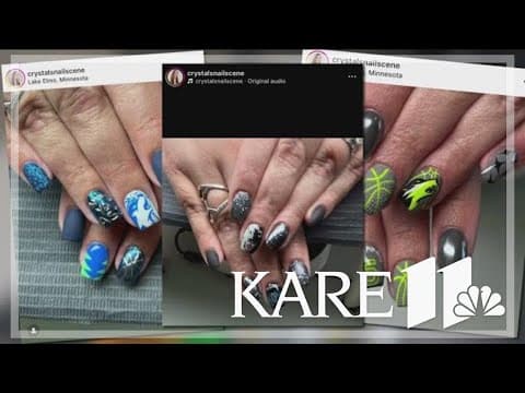 Nail artist helps Wolves fans show their pride