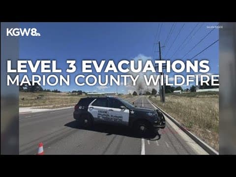Level 3 evacuations issued for wildfire sparked by downed power line in Marion County