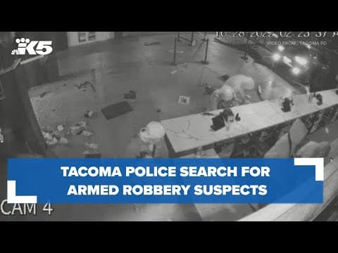 Tacoma police searching for suspects who robbed cannabis shop, shot at security guard