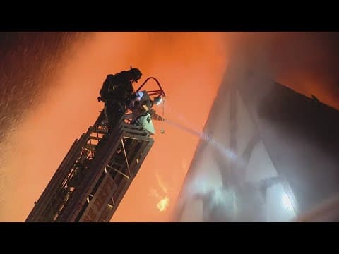 Dozens of veterans displaced after massive fire at downtown Indy HVAF building
