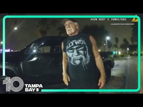 Body cam: Hulk Hogan drives up to Nick Hogan's DUI arrest in Clearwater